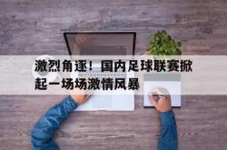 ld sports-激烈角逐！国内足球联赛掀起一场场激情风暴